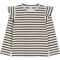 ARKET Girls Cotton Slim Long Sleeve Round Neck Ribbed Top 2024 Autumn New Style 1246917