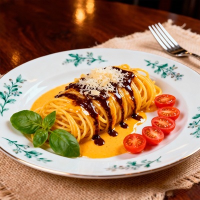 原装进口意大利低脂速食面条早餐