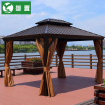 Outdoor Pavilion courtyard garden courtyard sunshade Roman tent Villa aluminum alloy sun shed open air rainproof