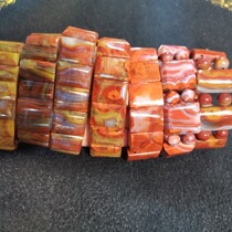 Boutique Liao Xi Chaoyang North Ticket Warfare Country Red Hand Card Good Luck Na Fu Hand Chain Original Stone String Beads Male And Female Trinkets