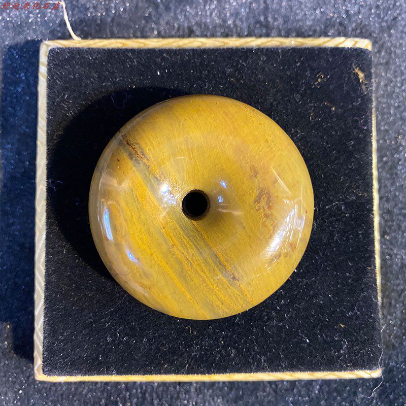 Liao Xi Chaoyang North Ticket West Official Tree Chemical Jade Green Jade Green Button Boutique Ice Seed Pendant Collection to Play the Male And Female