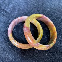 Liao Xibei Ticket Shuihua jade Tongyu bracelet color bright and beautiful size 5 9 cm National