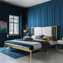 Nordic Golden Princess Bed Modern Simple Iron Bed Small House Dormitory Apartment Single Bed Mesh Red Iron Rack Bed