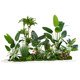 Artificial Green Plant Landscaping Potted Plants, Fake Trees for Indoor Stairwell Corner Decoration, Living Room Traveler's Banana Plant Landscaping