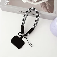 Запястье [черно -белое черное] квадратная фиксированная таблетка+маленькая черная веревка