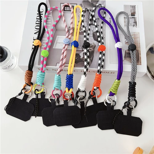 Короткий мобильный телефон, модный ремешок, трендовый брелок, наушники, защитная спортивная плетеная подвеска, креативная камера, городской стиль, защита при падении