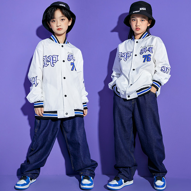 Children's clothing children's hip-hop costumes girls drum performance clothing tide clothing baseball clothing hip-hop handsome children's clothing catwalk