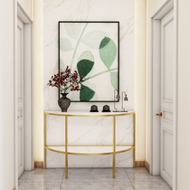  Modern and simple entrance entrance table Light luxury small entrance table wall semicircular decoration Ultra-narrow entrance table table