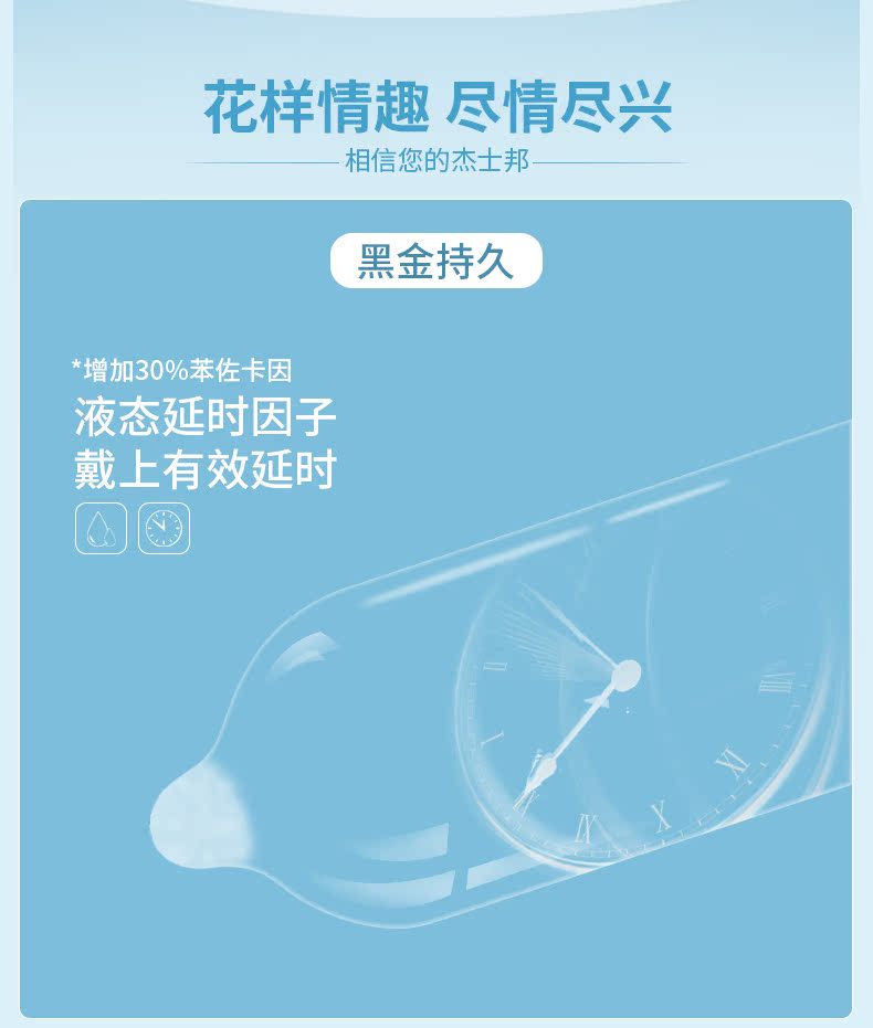 杰士邦 零感超薄大颗粒安全套 24只 图2