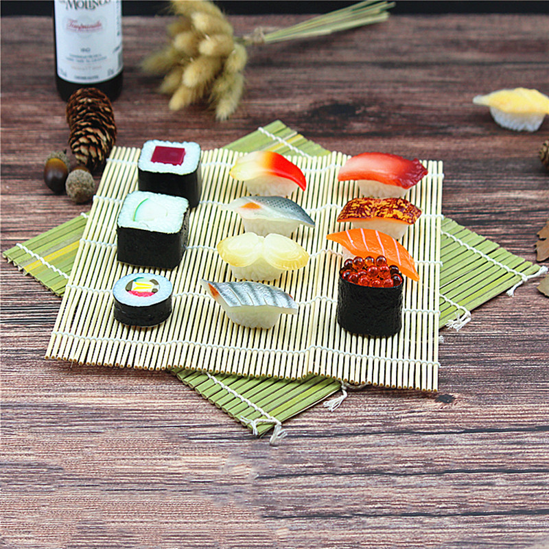 Day Style Bamboo Sushi Roller Shutters Purple Vegetable sushi Dining Tool Bamboo Mat Sushi Sushi Curtains Sushi Shop Special Rolls of Dining Curtain