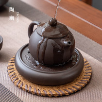 Tao You Purple sand Kung Fu tea set accessories Teacup mat Insulation tea mat Tea bearing pot Bearing pot holder Cover bowl tray Dry bubble table