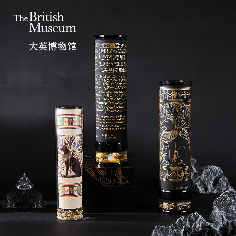 大英博物館 ガイア・アンダーソン 猫 金箔押し 回転式万華鏡 クリエイティブプリズムオーナメント 誕生日プレゼント