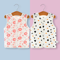 Baby vest Spring and Autumn Winter Cotton horse clip male and female baby waistcoat cotton padded thick warm vest