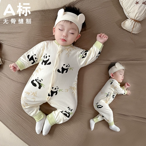 Детское осеннее хлопковое боди для новорожденных, нижнее белье, лонгслив