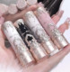 Floral Whisper Little Angel Series Lip Mud Stick Solid Lip Glaze Velvet Matte Lipstick Brightens Skin Tone, Not Easy to Transfer in Autumn and Winter
