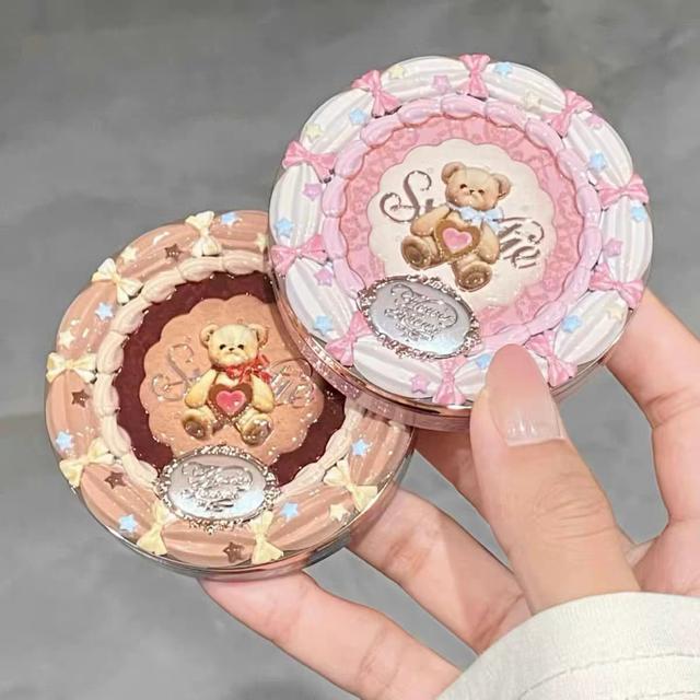 Flower Knows Sweetheart Bear Four-Color Concealer Palette Brightening Concealer for Dark Circles, Acne, and Spots Foundation Liquid