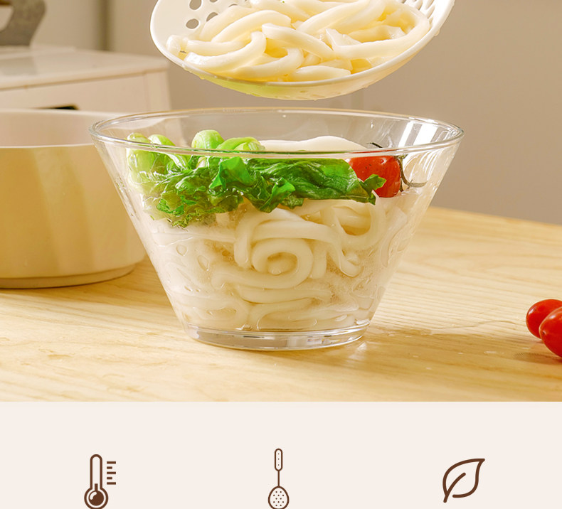 日式捞面漏勺家用厨房耐高温大号捞饺子塑料沥水漏网一体成型捞勺详情3