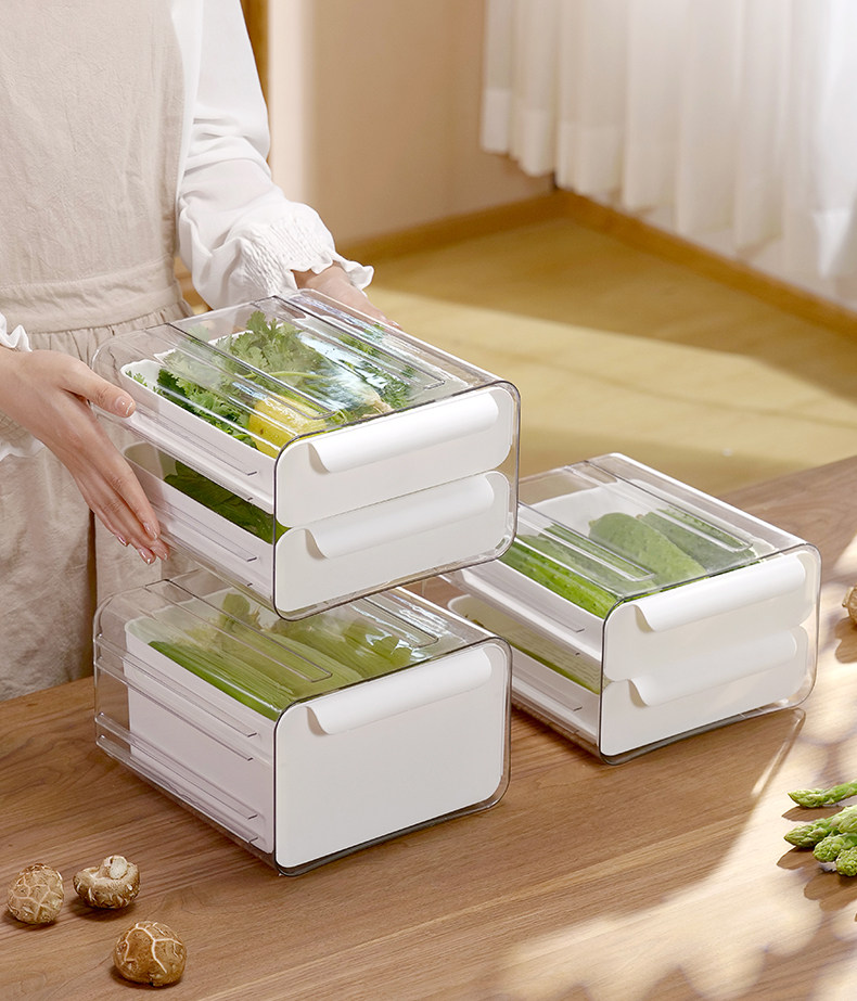 冰箱收纳盒食品级密封保鲜冷冻专用厨房水果蔬菜多功能鸡蛋储物盒详情16