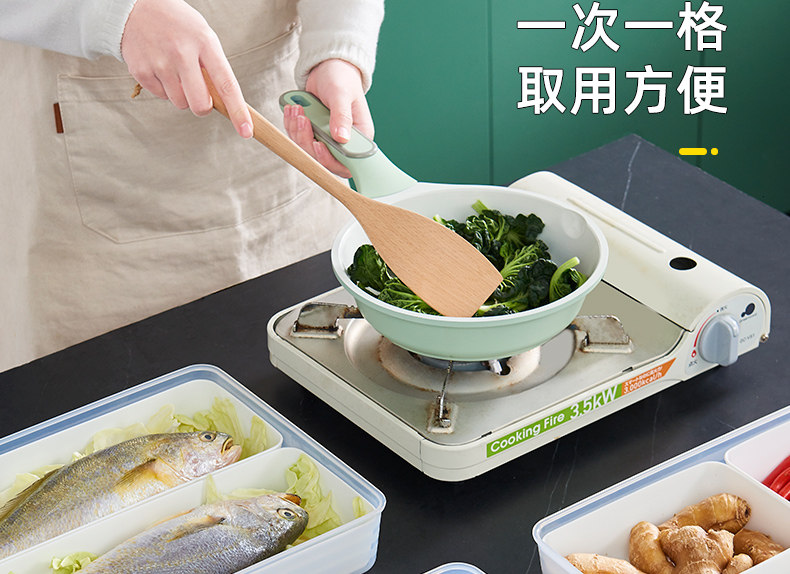 冰箱收纳盒肉类保鲜盒食品级冰箱专用冷冻分装葱姜蒜冷冻柜收纳盒详情9