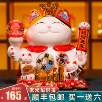 Light tricks the cat shake hands the shop opening the front desk Courtesy Home Automatic Recruite Hair Chaecat Creative Gifts