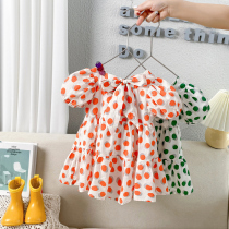 Girl dress summer 2021 new children children Korean version of net red skirt baby Foreign style summer princess dress