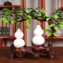 Afghanistan White Jade Hyacinth Swing office Desktop Xuanguan Living room furnishing Opening birthday Flux gift giving gift