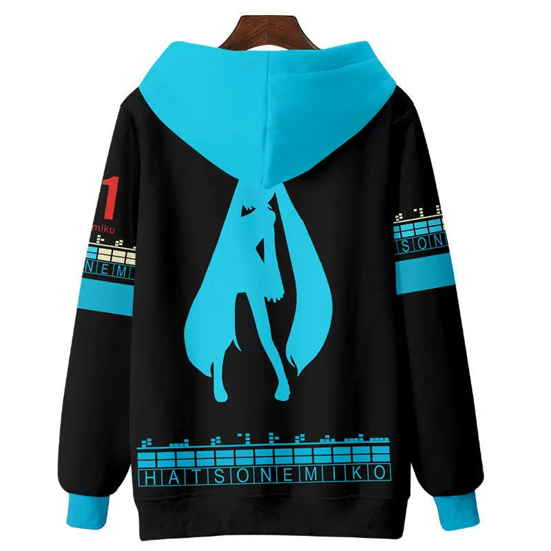 Виртуальная якорная обертка худи-свитер с аниме луковицей дева Хацунэ Мику в будущем
