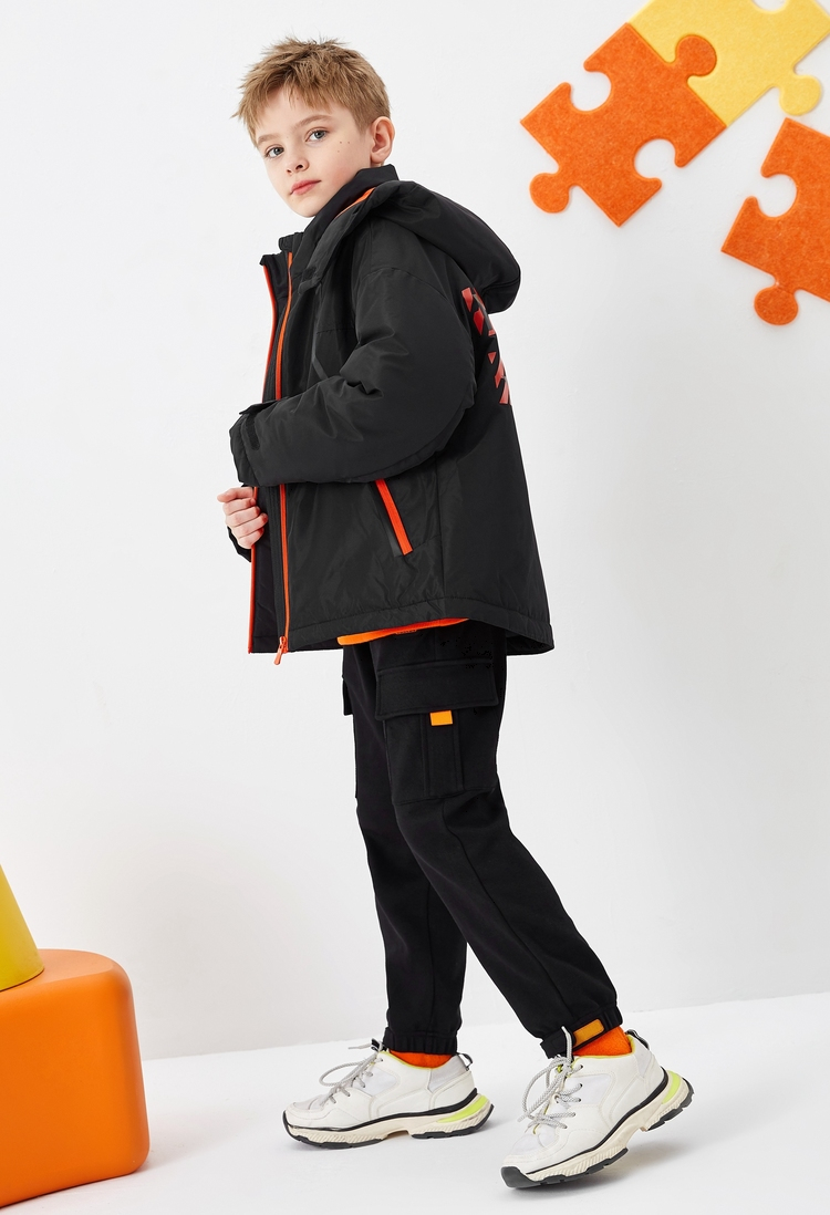 巴拉巴拉 儿童防风防水 加厚棉服冲锋衣 图6