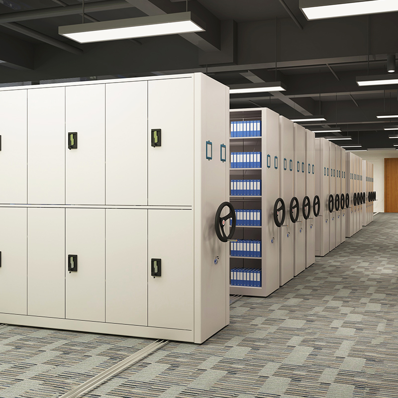 Steel file rack intensive cabinet file room intensive rack hand-cranked mobile filing cabinet file cabinet data cabinet