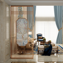 European screen Titanium door household living room home double-sided stainless steel partition brake metal entrance custom