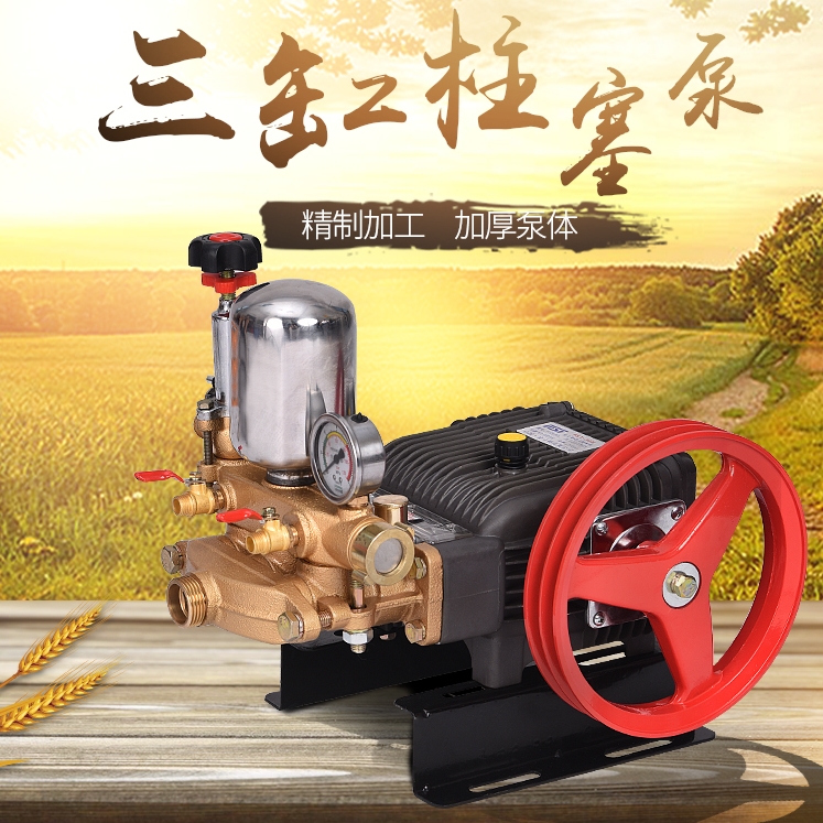 Agricultural three-cylinder plunger pump spray pump cream-free spray porcelain high-pressure spray machine sprayer pressure pump new type