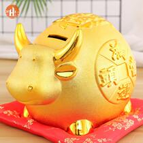 Year of the Ox gifts New Home gifts Housewarming Practical high-grade ornaments Lucky mascot decoration New Years Eve piggy bank