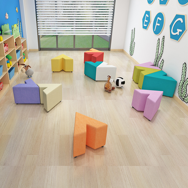 Triangle V alphabet mix shopping mall amusement park children's activities room lounge creative sofa stool