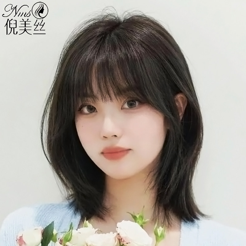 假发女短发全头套:化疗递针后的美丽重生,空气刘海中长直发的时尚选择-日常整顶假发-淘宝百科网