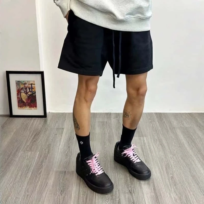 American High Street Casual Sports Shorts for Men, Summer Loose Fit, Plus Size Men's Trendy Basketball Shorts, Heavyweight American Shorts