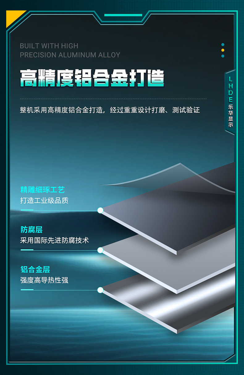 Монитор 8-21.5寸工业电脑一体机航空接头电容触摸车间产线工控平板电脑 Lhde