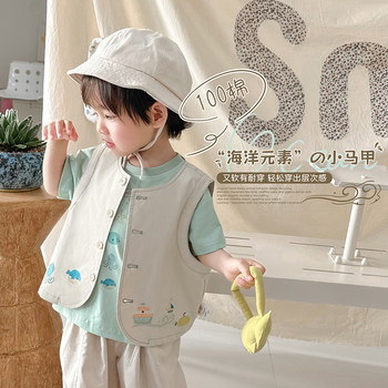 A xiaoxuan children's clothing 2026 spring and summer new products summer cool vest children's printed vest boys' versatile vests