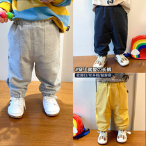 Baby Boy Clothing 2022 Spring Dress New Male Baby Casual Pants Boy Outside Wearing Sports Pants Baby Boy Long Pants Zbj