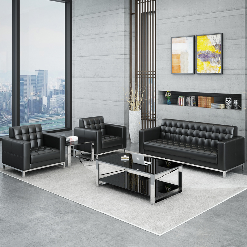 Office Sofa Tea Table Combo Business Hospitality Casual guest minimalist Hyundai trio Place creative office Suite