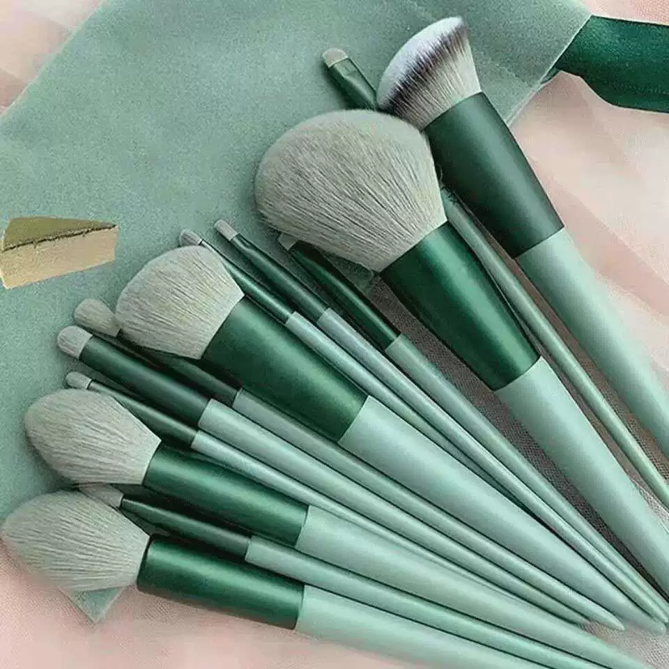 Brush, soft storage system, foundation, handheld loose powder, full set