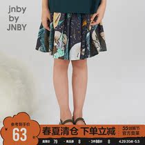 Jiangnan Bclothes Scout Dress Clear Barn Spring Summer Clothing Girl Fashion Printed Children Half Body Dress Baby Cute Short Dress