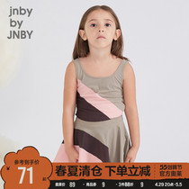 Voucher stand-down] swimsuit] Gangnam bumpsuit children dress Summer girl Coloured child female baby one-piece swimsuit