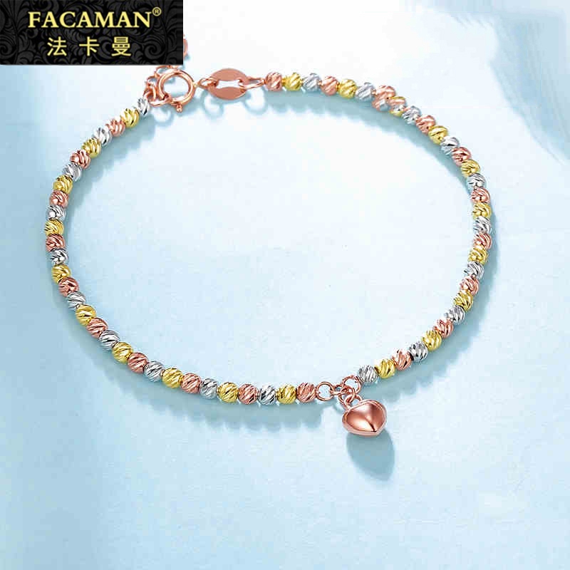 18K gold hand alchemist gold handmade female rose gold three-color gold hand condensed K gold small crowdsourced design Han send girlfriend gift