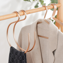 Aluminum alloy multi-function s-type hanger hook hanging bag rack hook Scarf scarf hook artifact School bag wardrobe storage