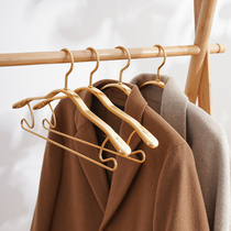 Clothes rack space aluminum alloy household hanging clothes drying adult wide shoulder non-slip non-trace clothes rack drying clothes drying support