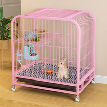  Rabbit cage Household indoor spray-proof urine pet cage Rabbit nest large-size new breeding cage Rabbit rabbit cage