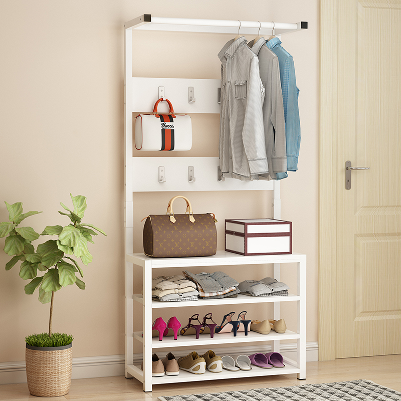 Shoe cabinet home door economical storage shoe rack entry door simple one living room changing shoe stool can sit with coat rack