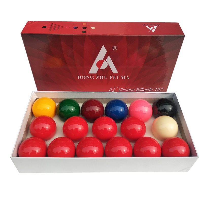 Chinese style 107 snooker billiards black eight billiards table 15A resin crystal ball 5 72cm eight table balls supplies