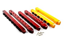 Mahogany color billiard club rack 8 hole solid wood club rack billiard rack pole holder yellow wall hanging pole holder boom