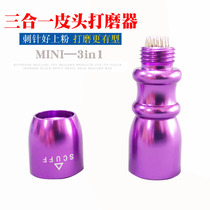 Multi-function billiard club head needle head repair tool easy to powder shape three-in-one head grinder